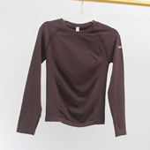 小个子紧身不卷边显瘦运动女高弹无缝速干瑜伽健身跑步长袖