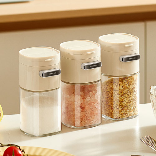 定量盐罐调料盒玻璃厨房防潮密封