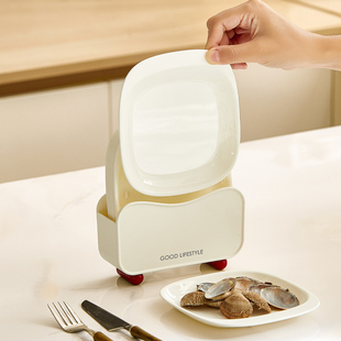 吐骨碟家用食品级高端新款吐骨头垃圾渣盘餐桌菜碟精致塑料小碟子