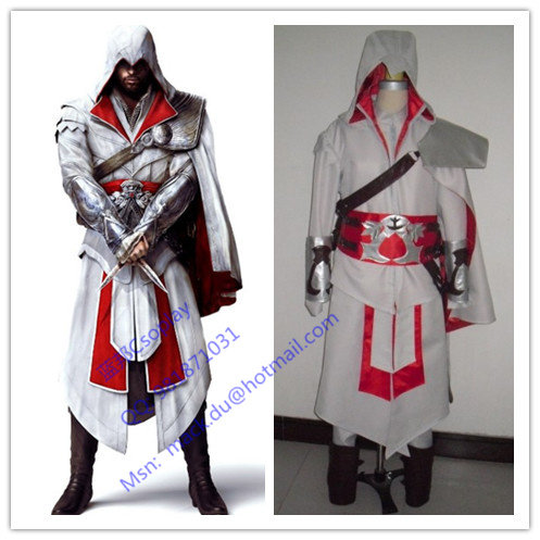 刺客信条3  兄弟会 艾吉欧角色扮演服装  cosplay定制
