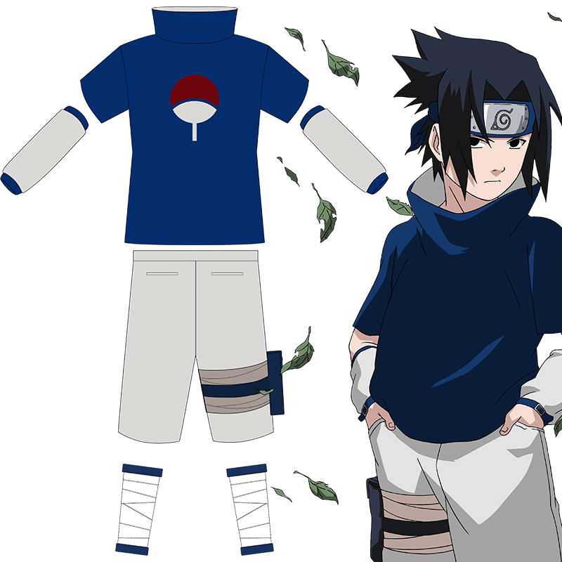 Naruto正版火影忍者疾风传少年佐助COS服护额衣服套装cosplay服装