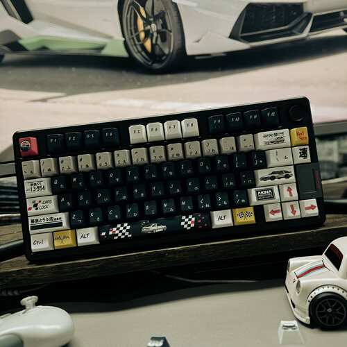 头文字D键帽PBT漂移五面热升华Wooting夜魔MAD60EZ60迈从磁轴键帽