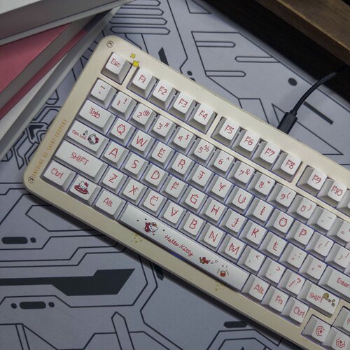 原厂高度键帽KT猫机械键盘pbt热升华适配RKvgn迈从68/8798108EZ63