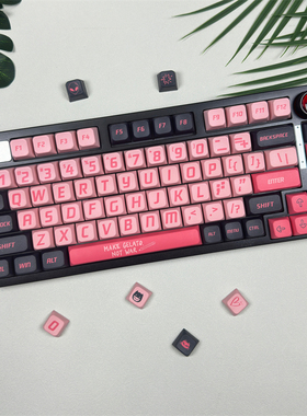 爱死机遇主题黑粉PBT键帽热升华MDA高度甜心键帽适配64/68/75/84