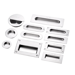 304不锈钢暗拉手移门推拉门内嵌暗装隐形拉手柜门抽屉扣手嵌入式