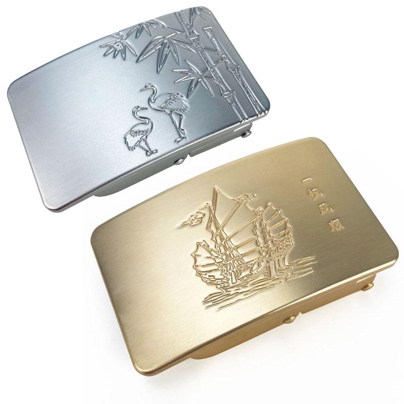 3.5按压扣扣头无牙无孔腰带扣头