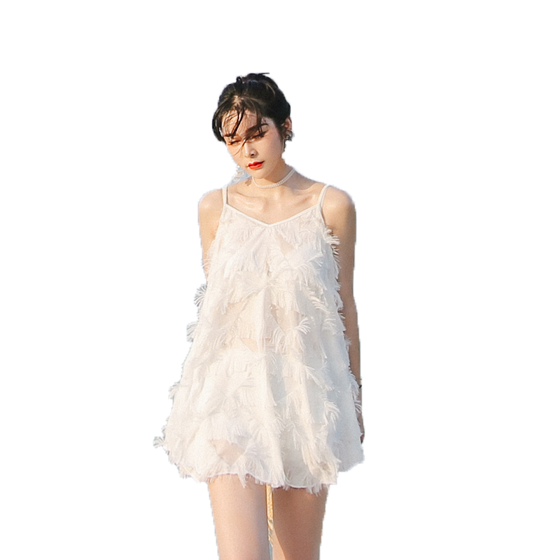 2021新款泡温泉泳衣女比基尼保守