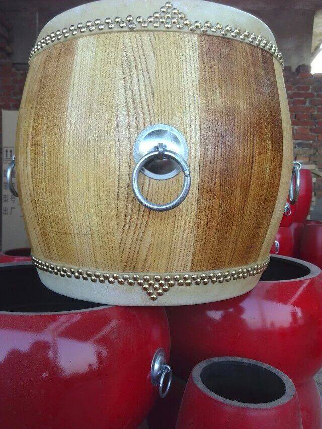 10寸椿木白茬鼓高音鼓战鼓狮鼓龙舟鼓堂鼓牛皮鼓威风鼓锣鼓乐器