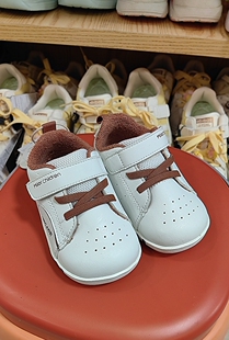 米乐熊学步鞋春季男童皮面小白鞋宝宝防滑板鞋儿童潮鞋特价