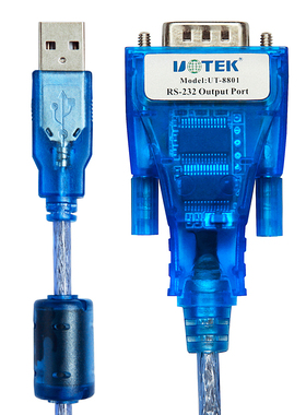宇泰ut-880串口线USB转九针公头DB9p接线模块RS232串口转换器to电脑扩展USB转232串口数据线COM连接线UT-8801