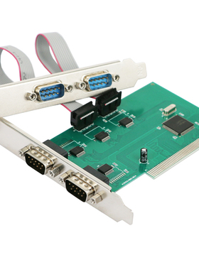 PCI4串口卡 PCI串口卡 PCI转4口RS232 多串口扩展卡电脑COM9针卡