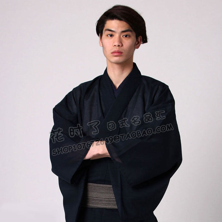 SPRING AND SUMMER DRESS JACKET MEN GENTLEMAN JAPANESE STYLE TULLE COTTON BREATHABLE TRADITIONAL KIMONO HAORI COS TRAVEL STREET PHOTO