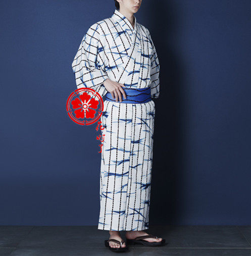 JAPANESE KIMONO MENS 25 COLORS OFFICIAL WEBSITE  TRADITIONAL KIMONO SET PAJAMAS YUKATA HANA MAN