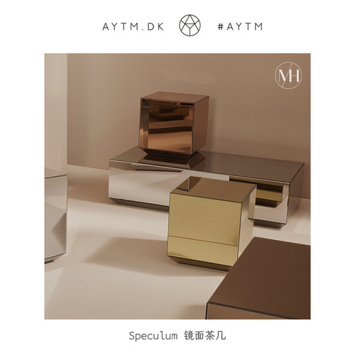 AYTM镜面咖啡桌茶几轻奢