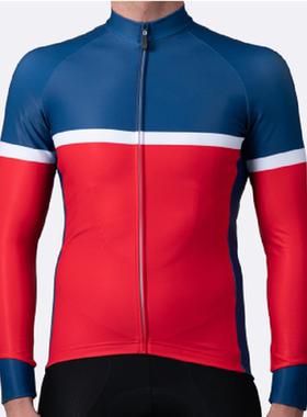 La Passione春夏秋季防晒竞技版牛奶丝骑行服长袖山地公路单车衫