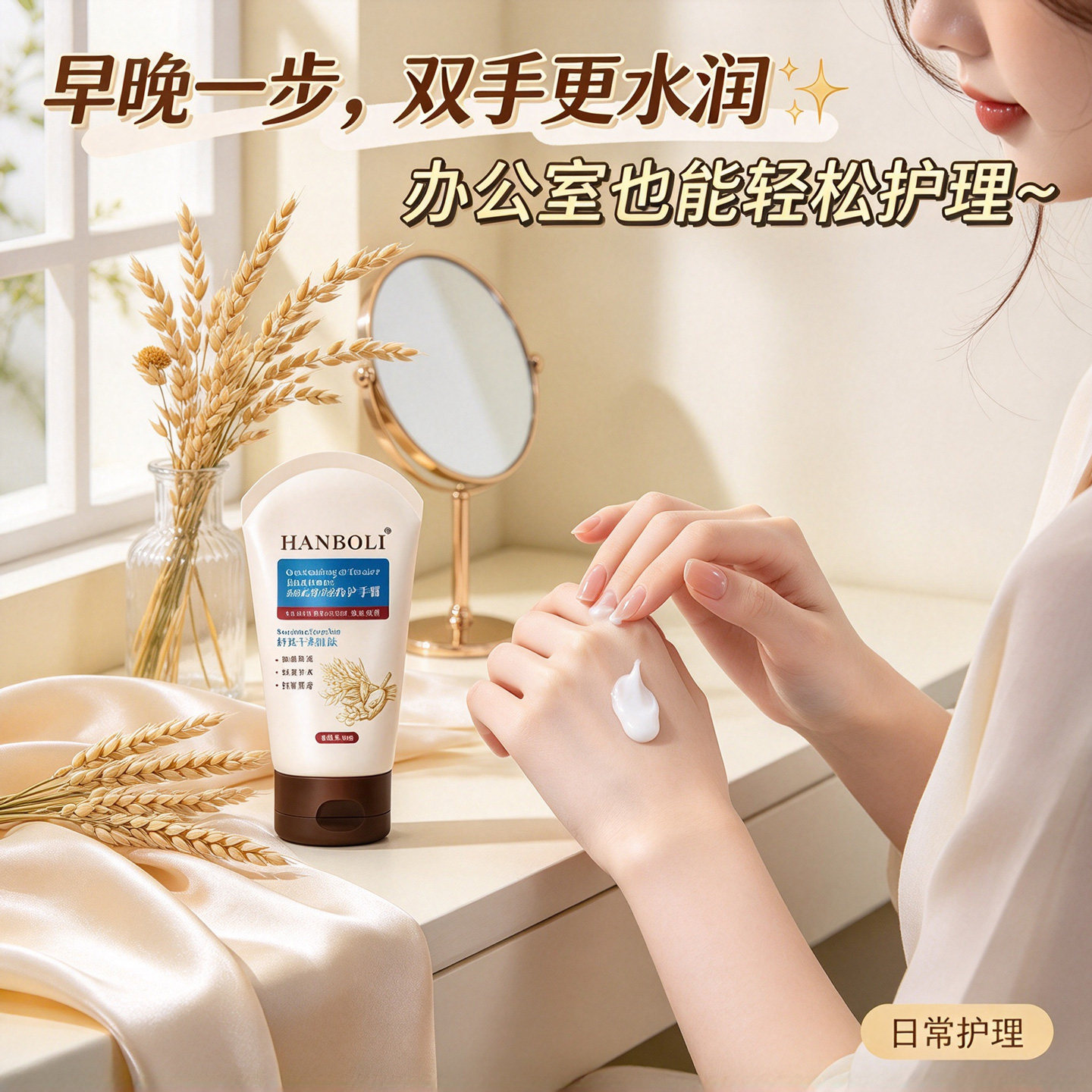燕麦温和柔嫩保湿护手霜补水