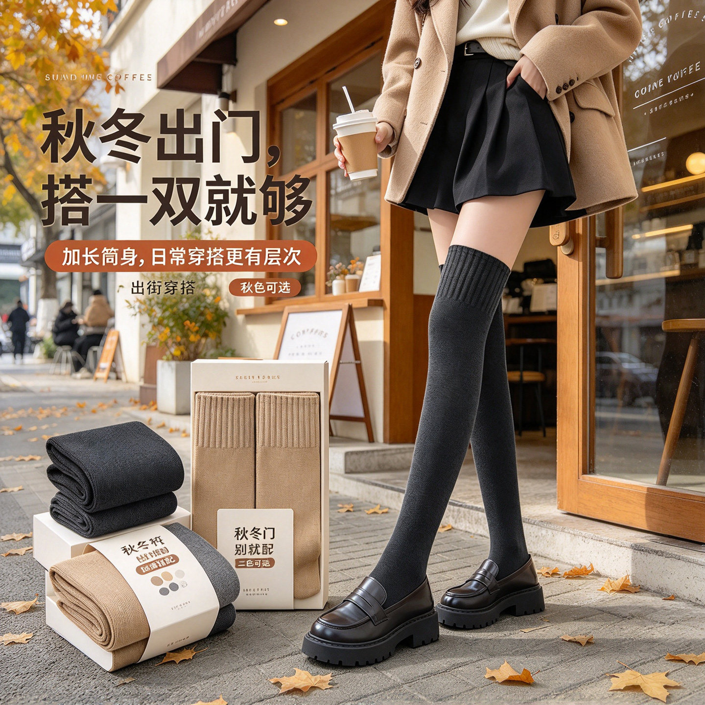长袜子女大腿袜加厚保暖过膝