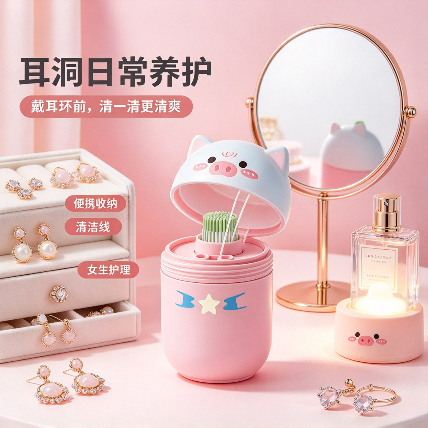 耳洞清洁线去异味防堵清洁洗耳器