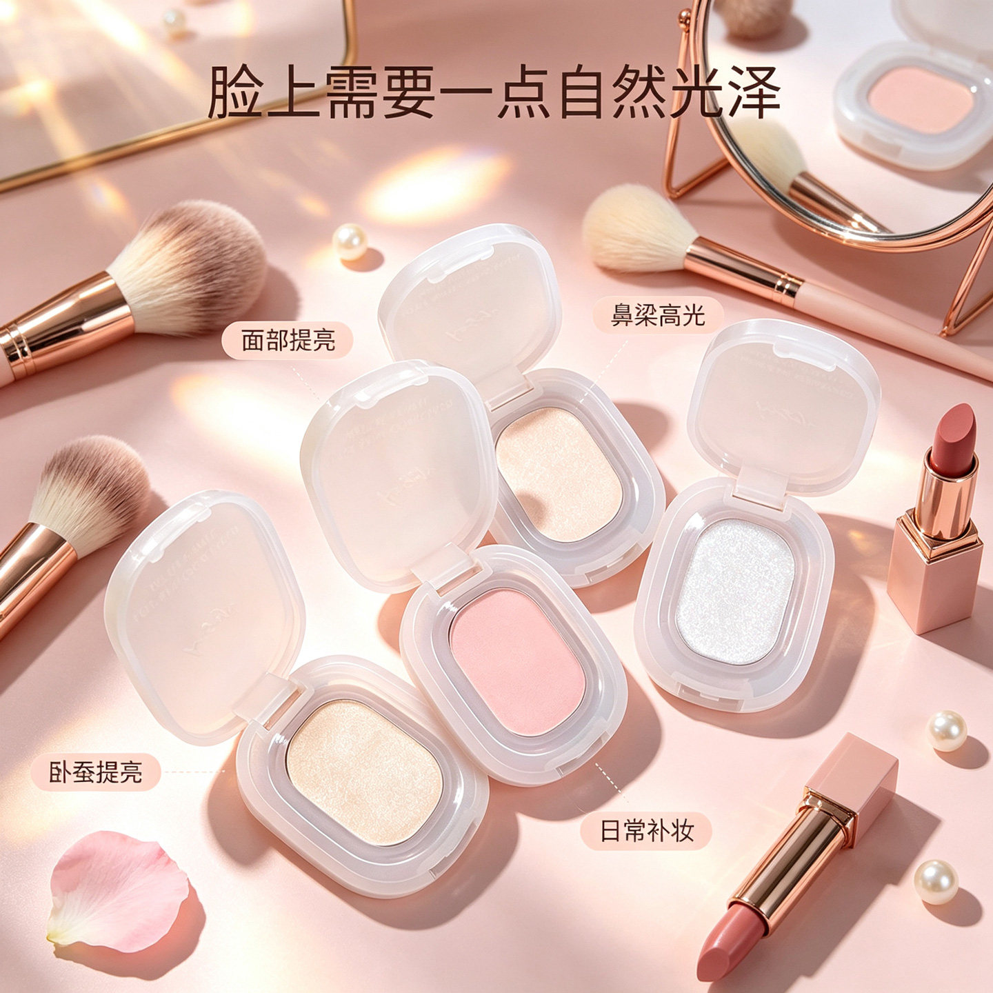 光膏哑光裸妆提亮修容