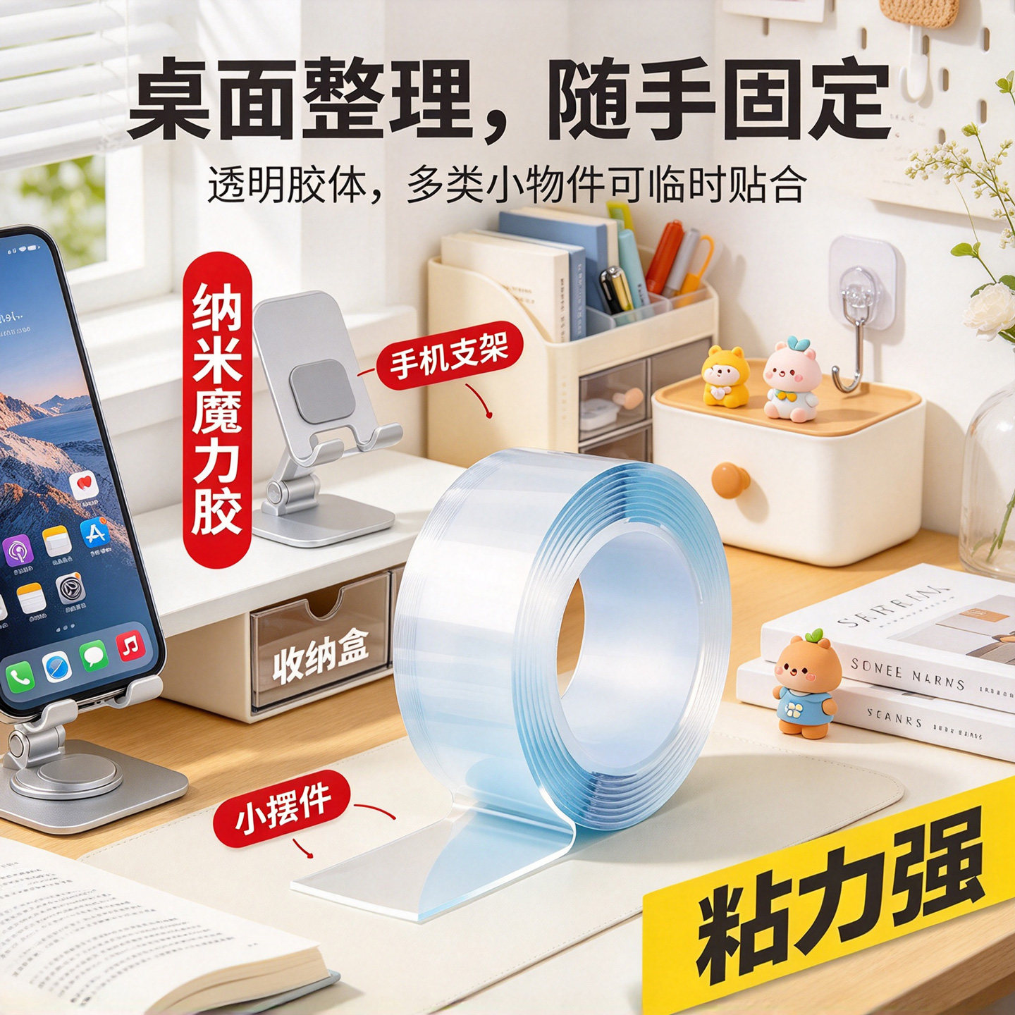 纳米胶带无痕魔力胶贴透明