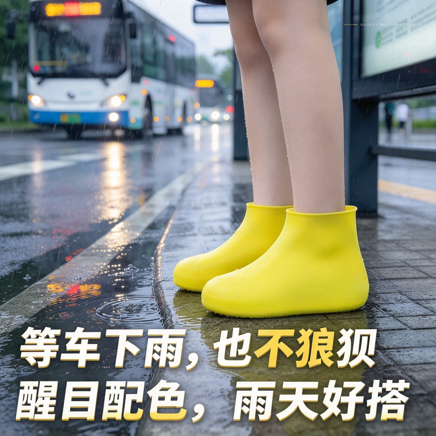 鞋套防水防滑加厚耐磨乳胶