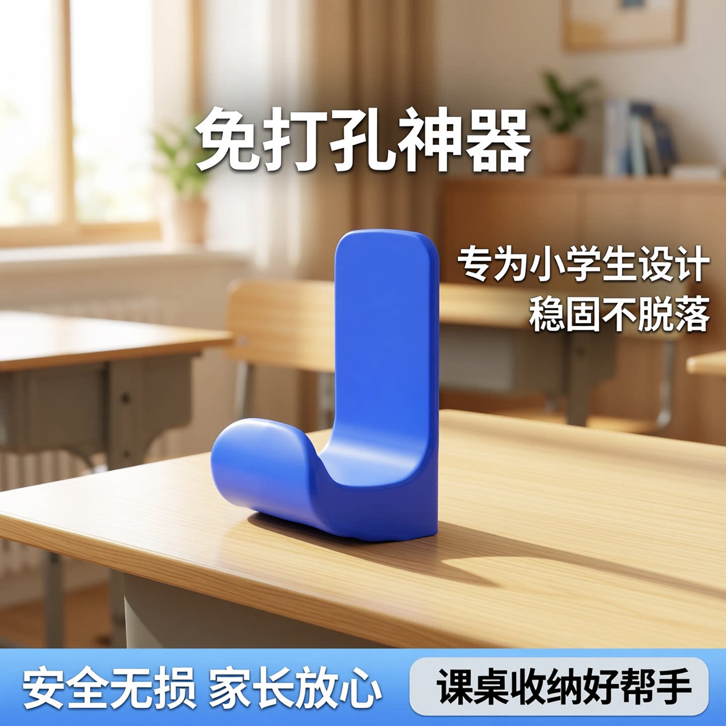 书包挂钩课桌免打孔勾子