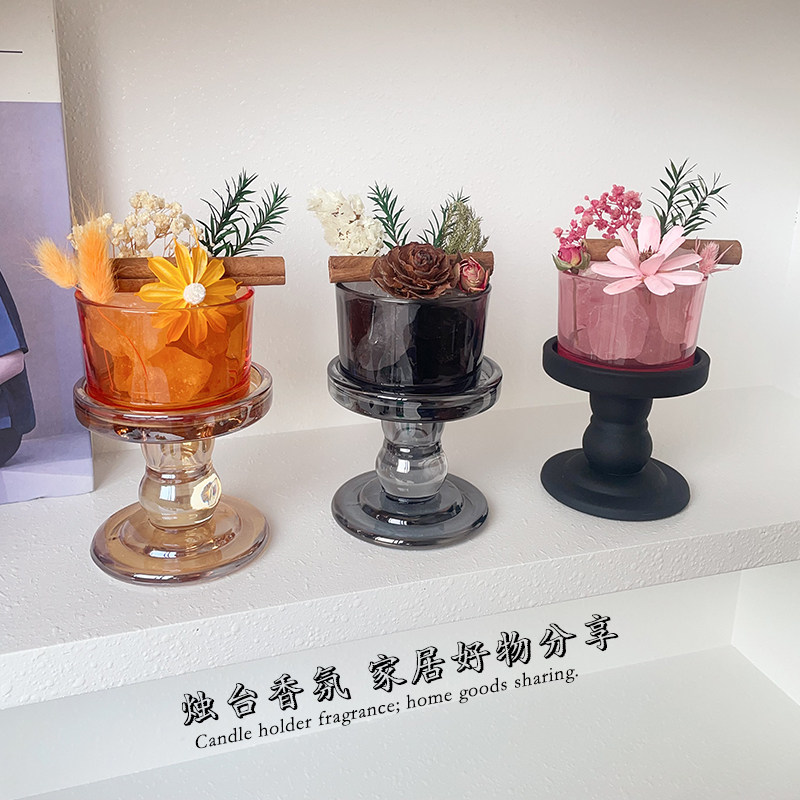 干花晶石香薰扩香石摆件卧室内无火香氛材料包diy伴手礼物