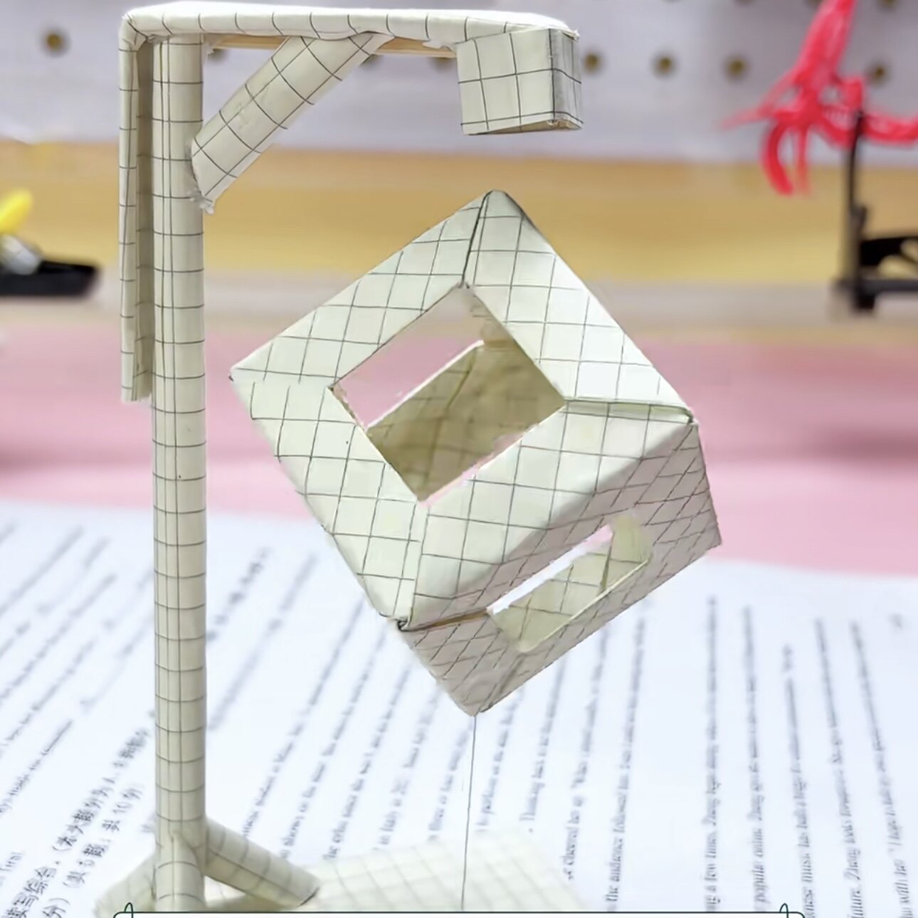 悬浮立体几何方形折纸手工diy材料包创意礼品桌面模型摆件装饰品