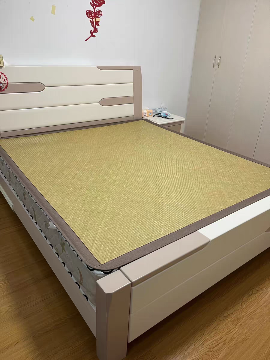 纯手工编织凉席竹席夏季冰丝席草席夏天双面席子水竹头层竹青篾席