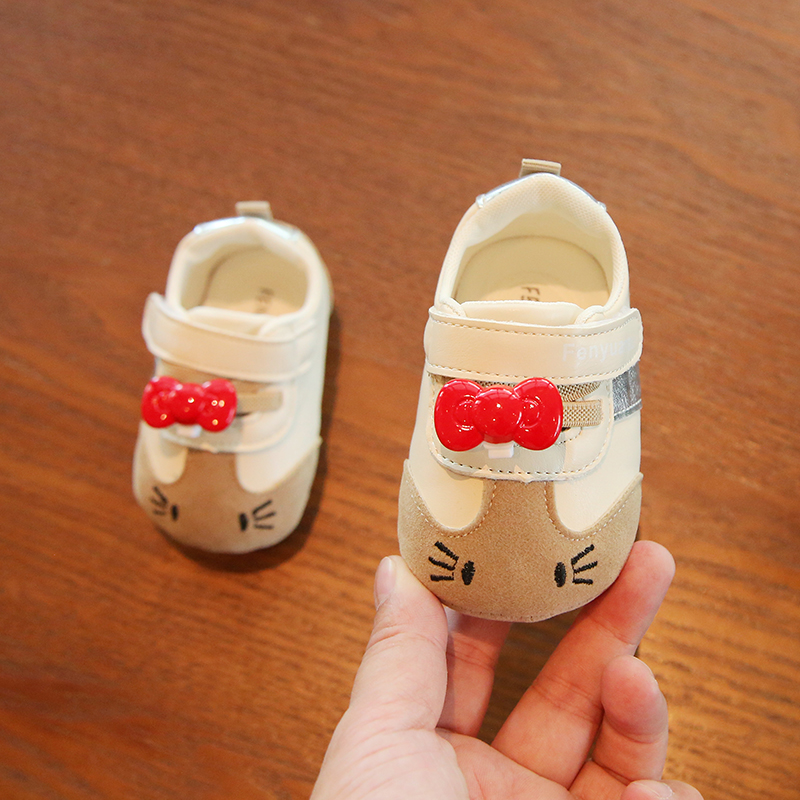 秋季婴儿公主学步鞋软底