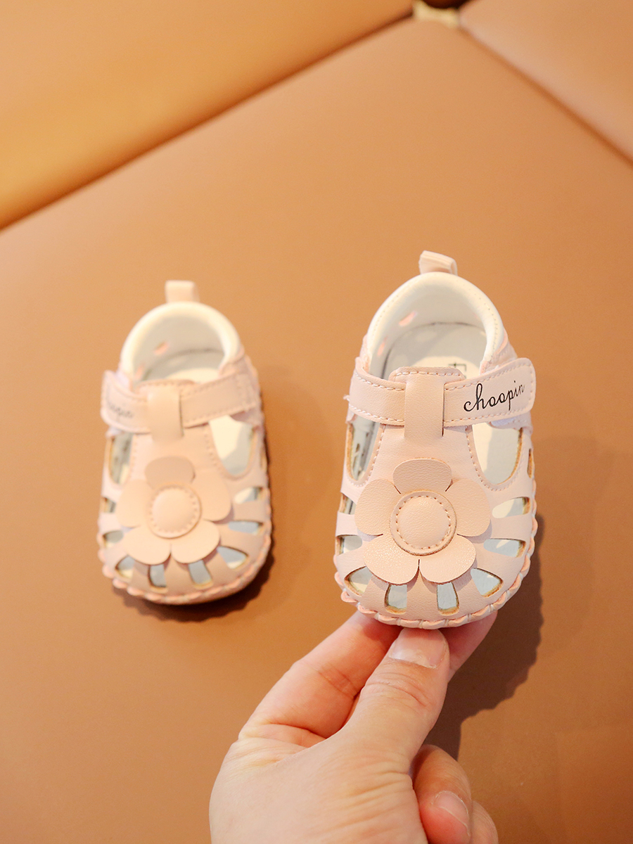 夏季一岁女宝宝凉鞋3-6-12月婴儿鞋子夏款婴幼儿学步鞋软底公主鞋