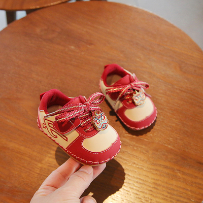 新年拜年鞋软底学步鞋一阶段