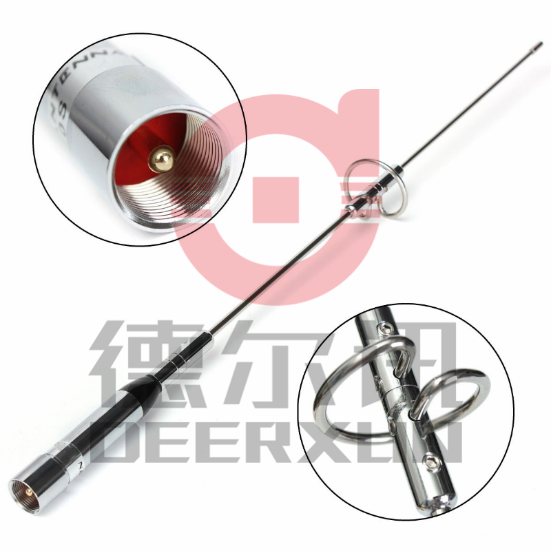 NL-770S UV双段车载电台高增益对讲机天线 夹边吸盘车台电梯天线