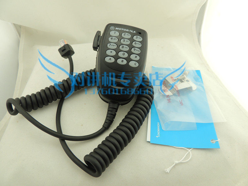 适配摩托车载台话咪 GM3188 GM300 GM3688 话筒 手咪 带DTMF键盘