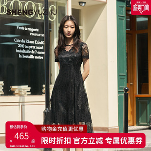 收腰显瘦裙子休闲 女士连衣裙商场同款 声雨竹官方旗舰店夏季 新款