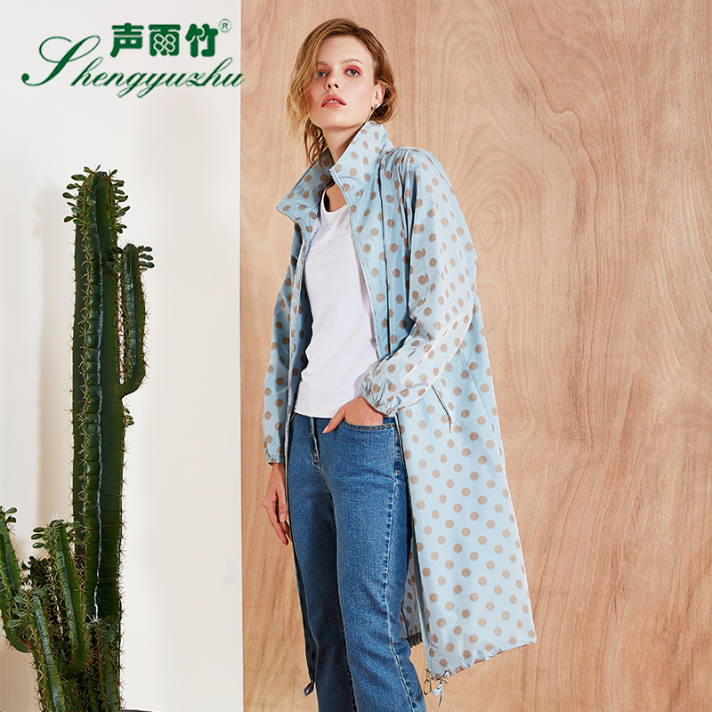 声雨竹女装专柜秋季款趣味圆点附