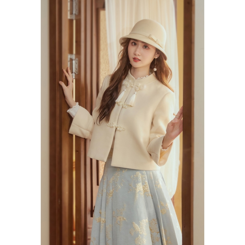 韩语琳空间新中式设计感外套显瘦