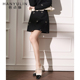 短裙黑色小香风短款 高腰裙子 春季 款 清仓价 韩语琳女2025新款