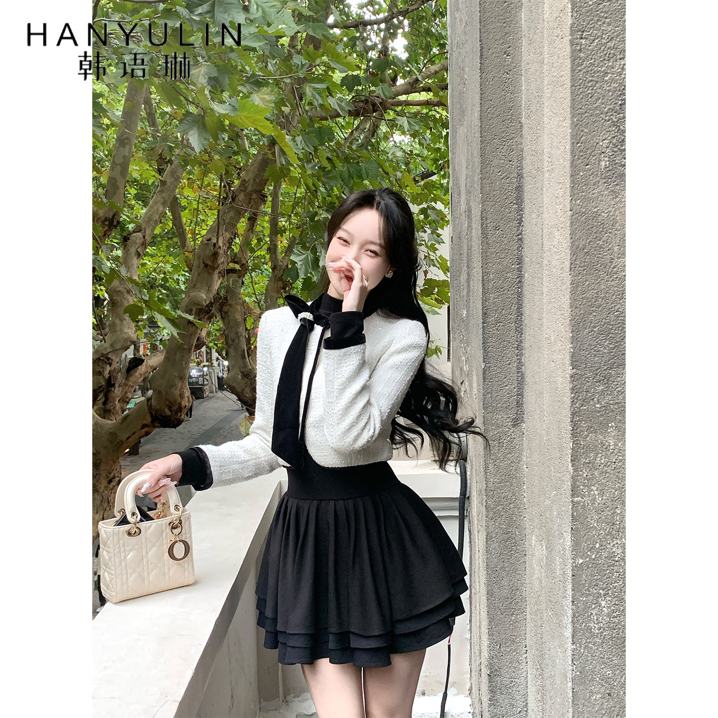 韩语琳 小香风时尚套装女2026春季新款高级感富家千金穿搭两件套,女装/女士精品,时尚套装,淘宝优惠券,粉丝福利购,淘宝优惠卷