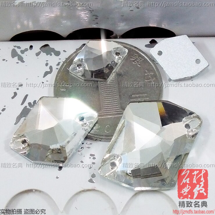 白色水晶玻璃手缝钻diy婚纱裙子衣服上装饰品辅料贴钻配件材料包