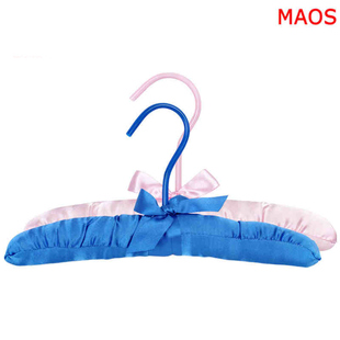 MAOS布艺衣架子木芯龙骨包布儿童款 店衣挂 衣挂衣橱海绵收纳架服装