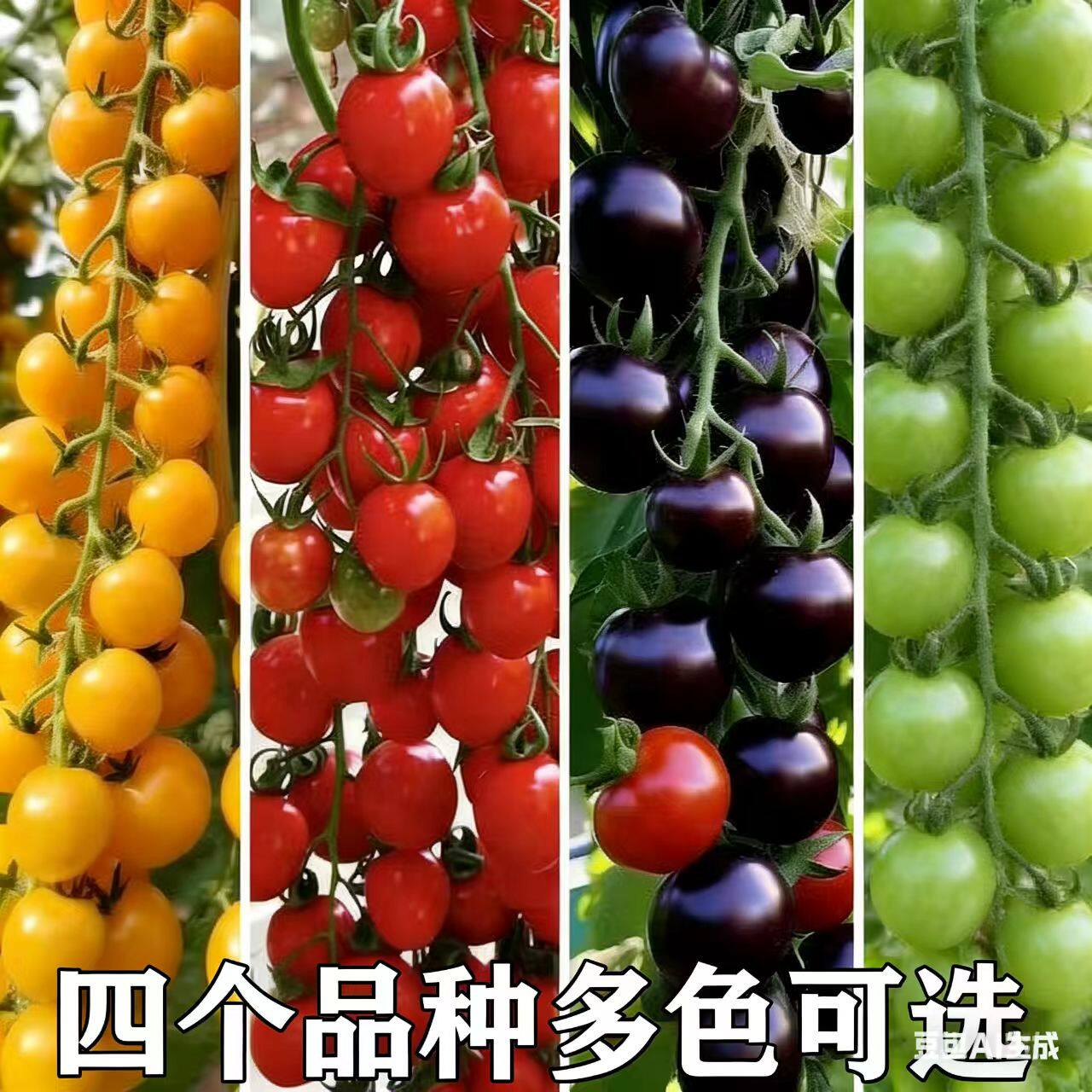 千禧圣女果秧苗红黄黑珍珠清甜小番茄苗樱桃西红柿种苗纯甜四季栽