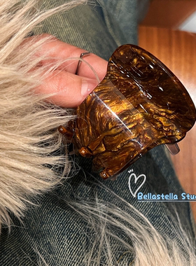 巨能抓高级感醋酸抓夹发夹女后脑勺2024新款鲨鱼夹发量多小发抓