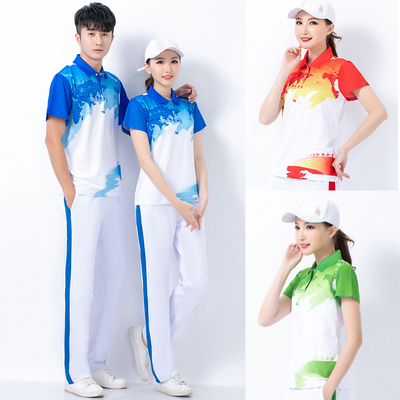 晋冠团体健身操广场舞短袖长裤