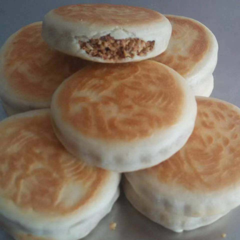 山东五莲手工花生月饼怀旧传统糕点零食喜干粮水饼纯花生油18个