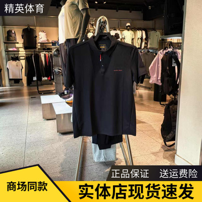 安踏翻领短袖POLO衫男商务简t恤