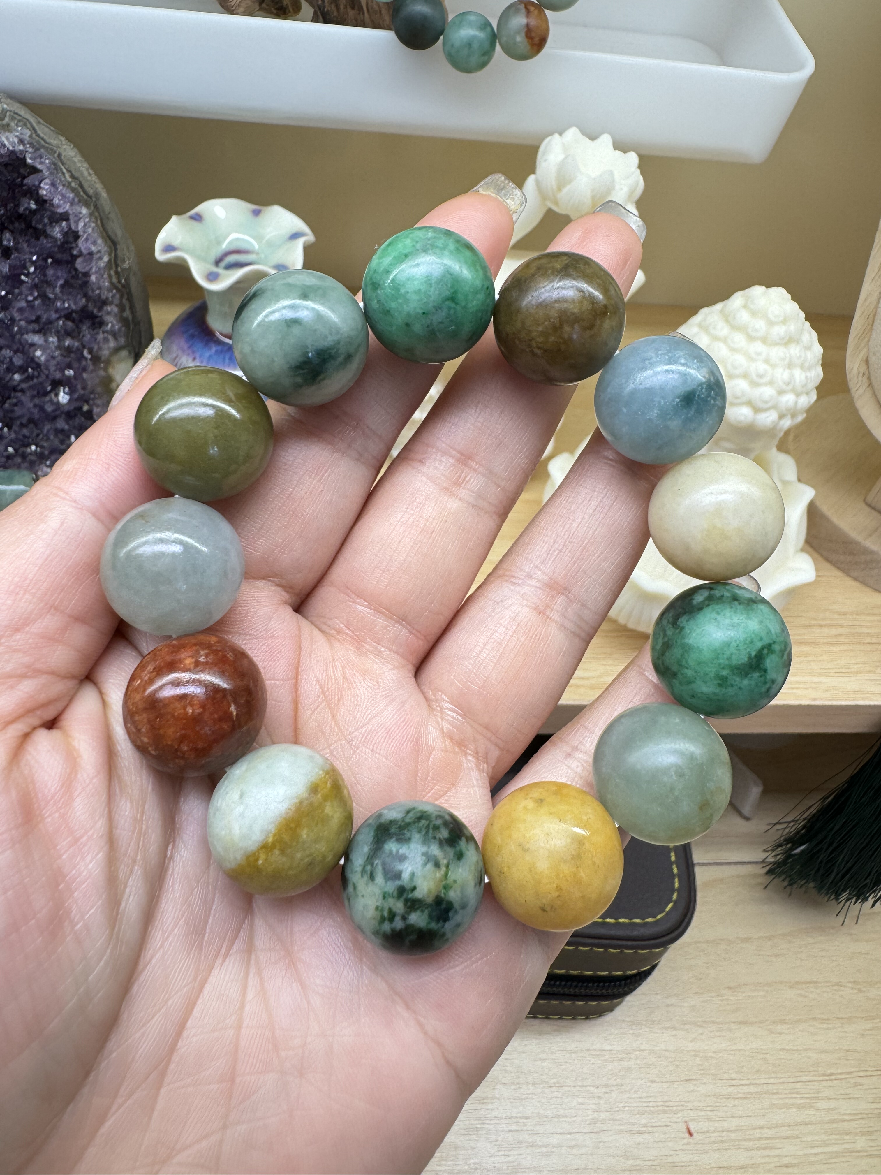 卡16-17腾冲老料多宝手串