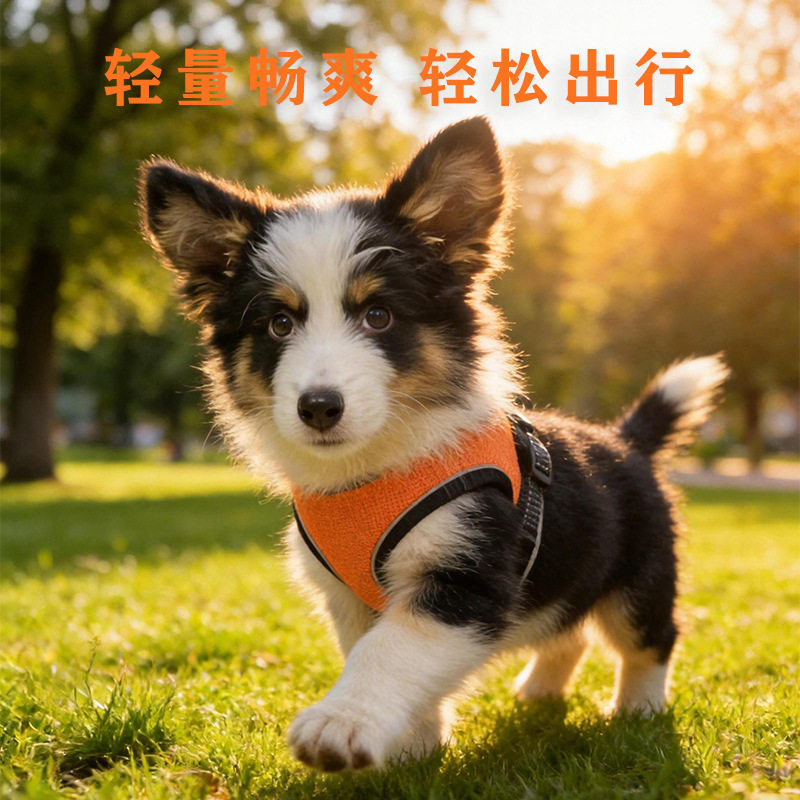 宠物狗狗猫咪胸背牵引绳猫链子项圈小猫泰迪狗链子遛狗绳猫绳子