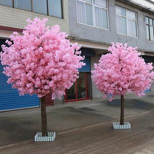 仿真樱花假桃树大型植物仿真樱花树仿真桃花树许愿树桃花客厅装 饰
