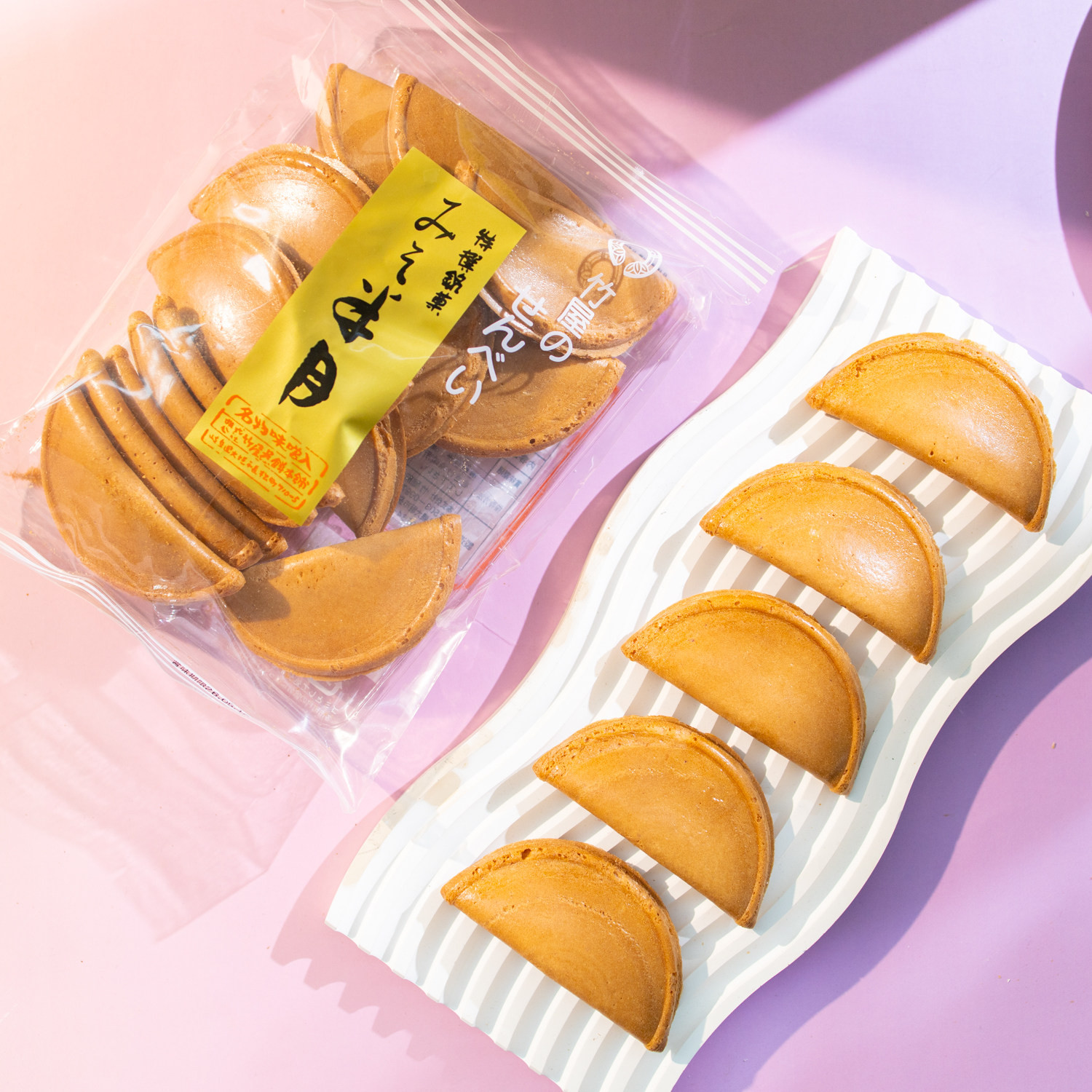 日本进口竹屋半月薄脆煎饼饼干